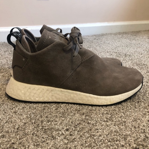 NWOT Adidas NMD Sneakers Grey Suede - Picture 1 of 8